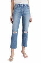 Paige Sarah High Rise Crop Jeans in Solera Destructed Wash SZ 25 New $239 - £121.02 GBP