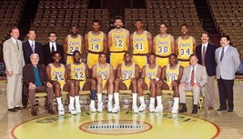 1990-91 Los Angeles Lakers 8X10 Team Photo Basketball Picture Nba La - £3.80 GBP