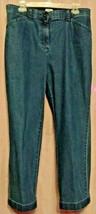 L.L. Bean Classic Fit Jeans w/Stretch Cuffs Cotton/Poly/Elastane Size 14... - $12.35