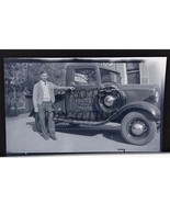 Vintage Photo Negative 1930s Norton’s Market Truck Austin Texas Man With... - €24,79 EUR