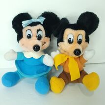 Vintage Mickeys Christmas Carol Plush Doll Mickey Blue Minnie Lot of 2 S... - €14,41 EUR