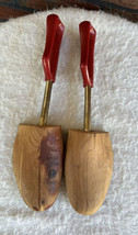 Florsheim Shoe Travel Tree Keepers Stretchers Rochester Cedar Wood #5 Red Handle - £14.37 GBP