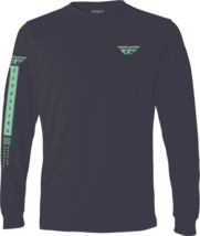 Fly Racing Mens Tribe Long Sleeve Tee Shirt Charcoal/Green Md - £31.83 GBP