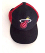nba miami heat baseball cap hat size 7 1/4” black - £19.91 GBP