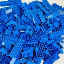 One Pound LEGO 1lb Bulk Blue Blocks Of Variety Pieces Authentic Building Lot - £13.45 GBP