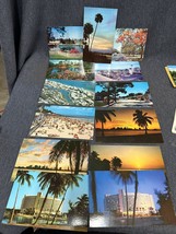 Lot of 13 1950’s Vintage Postcards, Miami Florida Fountainbleau Johnson ... - £10.06 GBP