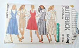 Vintage Butterick 6696 Misses Jumper Dress Fast &amp; Easy Sewing Pattern - $4.94