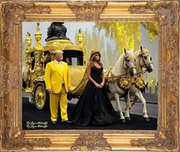 Donald J. Trump The 45/47 President. GOLD AND BLACK WALL ART - $24,750.00