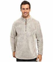 True Grit Pebble Pile 1/4 Zip Pullover Faded Heather Mens Long Sleeve XS - £51.36 GBP