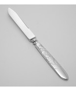 ANTIQUE BUTTER FRUIT KNIFE 1847 ROGERS BROS EMBOSSED FLORAL SILVERPLATE 6” - €8,49 EUR