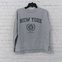 Colsie Sweatshirt Womens XS Gray New York University Crew Neck Pullover - £12.82 GBP