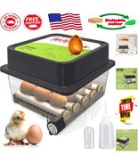 Comprehensive 12-Egg Hatching Incubator - Automatic Turner &amp; Humidity Co... - $1,105.91 MXN