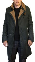 Blade Runner 2049 Ryan Gosling (Officer K) Black Trench Waxed Cotton Coat - £78.65 GBP