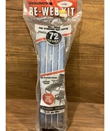 Wellington RE-WEB Kit~ Lawn Chair Webbing~ 72 Ft Blue W White Stripes Vt... - $232.28 MXN