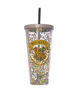 Spoontiques Hogwarts Glitter Cup w/Straw - $25.99
