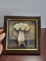 Picture Frame With Flowers In Vase 3D - £11.20 GBP