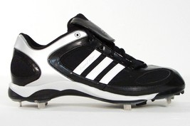 Adidas Diamond King Metal Baseball Cleats Shoes Softball Black &amp; White M... - £50.98 GBP
