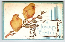 Joyous Easter Postcard Baby Chicks Ullman Embossed Vintage 1910 Series 2369 - £7.85 GBP