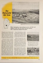 1957 Print Ad Caterpillar CAT D6 Diesel Tractor &amp; Scraper Peoria,Illinois - $20.44