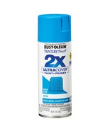 Rust-Oleum Painter&#39;s Touch Ultra Cover 2X Spray Paint 12oz-Satin Oasis Blue - £28.82 GBP