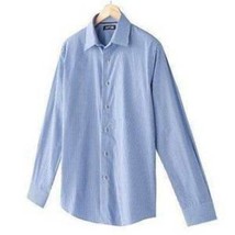 Mens Dress Shirt Apt 9 Blue White Checked Button Front Long Sleeve $44-s... - £14.08 GBP