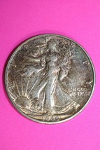 Rainbow Toned High Grade 1946 S Walking Liberty Half Dollar Silver Coin Color 28 - $41.81