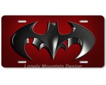 Cool Batman Inspired Art on Red Hex FLAT Aluminum Novelty Auto License T... - $17.99