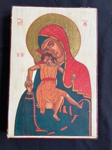 Antique 20 th century ICON painted on wood - $158.99