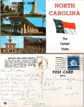 North Carolina Wright Memorial Aviation Center Posted 1975 VTG Postcard - $9.40