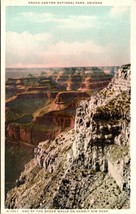 Hermit Rim Road Sheer Wall Canyon Arizona Fred Harvey Phostint UNP Postcard L9 - £3.07 GBP