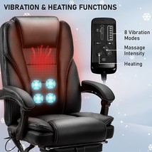 Office Chair Ergonomic Massage Heated Reclining Computer Chair Swivel NEW - £360.90 GBP