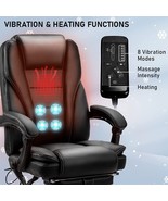 Office Chair Ergonomic Massage Heated Reclining Computer Chair Swivel NEW - £354.19 GBP