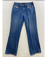 Roadrunners Men&#39;s Straight Leg Blue Jeans Size 36/32 Cotton High Rise Denim - $7.92