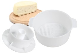 Cheesemaking Kit Punched ?heese Mold Press Strainer Cheese With Follower Piston - £18.98 GBP