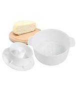 Cheesemaking Kit Punched ?heese Mold Press Strainer Cheese With Follower... - £18.65 GBP