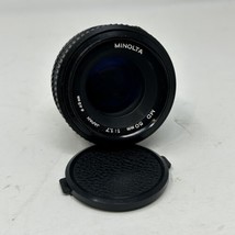 Minolta MD 50mm 1:1.7 Lens OEM Very Good Condition W/non OEM Caps - £20.89 GBP
