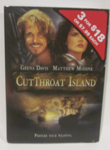 Cutthroat Island Starring Geena Davis and Matthew Modine DVD Movie 1995 - £6.04 GBP