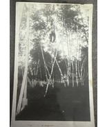 Vtg Man Swinging Odd Circus Quirky Vintage Snapshot Photo 1940s? Unusual... - $367.32 MXN