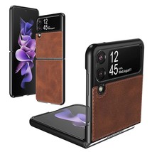 For Samsung Galaxy Z Flip 3 5G Case, Galaxy Z Flip 3 5G Leather Case, Pu Leather - £18.30 GBP
