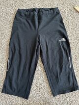The North Face Girls Capri Yoga Pants Black Logo Size Large Cotton - €11,15 EUR