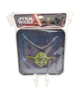 Star Wars The Force Awakens Yoda Head Necklace in Tin - New 2015 Disney - £7.77 GBP