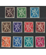 BELGIUM 1944 Very Fine  Mint &amp; Used Stamps  Scott # 338-349 &quot; Belgie-Bel... - £2.02 GBP