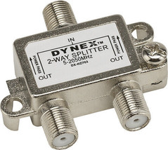 NEW Dynex DX-HZ703 2-Way Coaxial Cable Splitter satellite antenna 5-2050MHz - £5.17 GBP