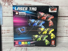 OSALON Laser Tag Guns Set of 4 with Digital LED Score Display Vests - £34.36 GBP