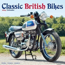 Classic British Bikes Calendar 2024 | Square Motorbike Wall Calendar - 1... - £19.68 GBP