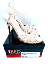 E! Live -Red Carpet Tara Dress Sandals  -Gold, US 9B - £20.04 GBP