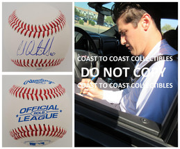 Cal Quantrill Cleveland Guardians San Diego Padres signed baseball COA p... - £66.16 GBP