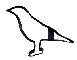 Raven Outline Black Passerine Bird Family Cookie Cutter 3D Printed USA PR2280 - £2.35 GBP
