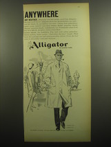 1960 Alligator Samthur Coat Ad - Anywhere any weather - $14.99