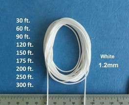 1.2 mm White Lift Pull String Cord for Window Blinds &amp; Shades, 30-300 ft - £11.48 GBP+